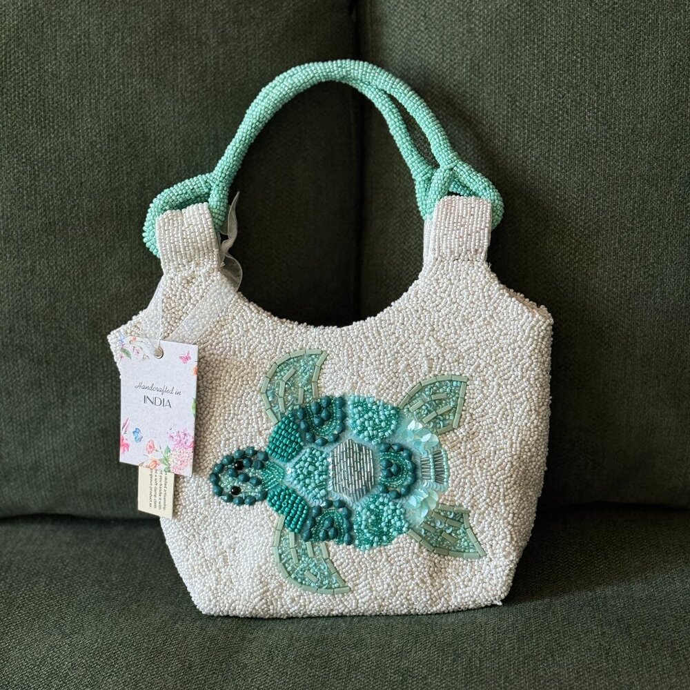 🐢 NEW Viral Sea Turtle Beaded Bag – A vacation must-have 🐢